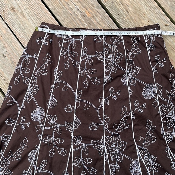 JM Collection embroidered skirt 12-14 - Picture 6 of 8